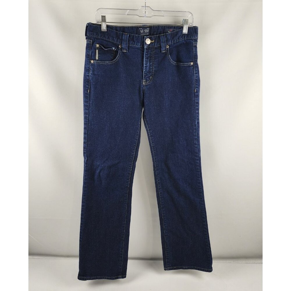 AJ Armani Jeans Mens 32x31 Blue J05 Regular Fit Straight Leg Denim